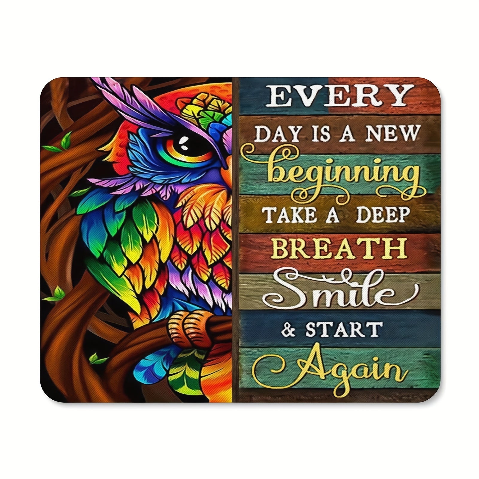 1pc Every Day Is A New Beginning Christian Computer Mouse Pad 9.45 * 7.9 Inches claimedbygoddesigns