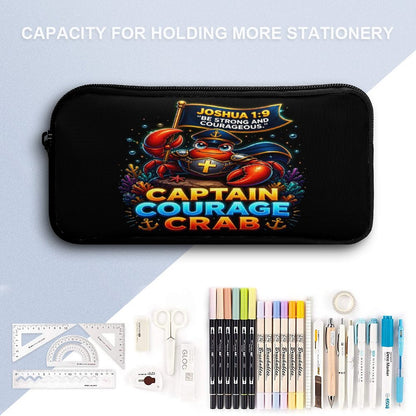 Captain Courage Crab Christian 3 PCS Bag Set (Backpack, Lunch Bag and Pencil Case) - ClaimedbyGodDesigns