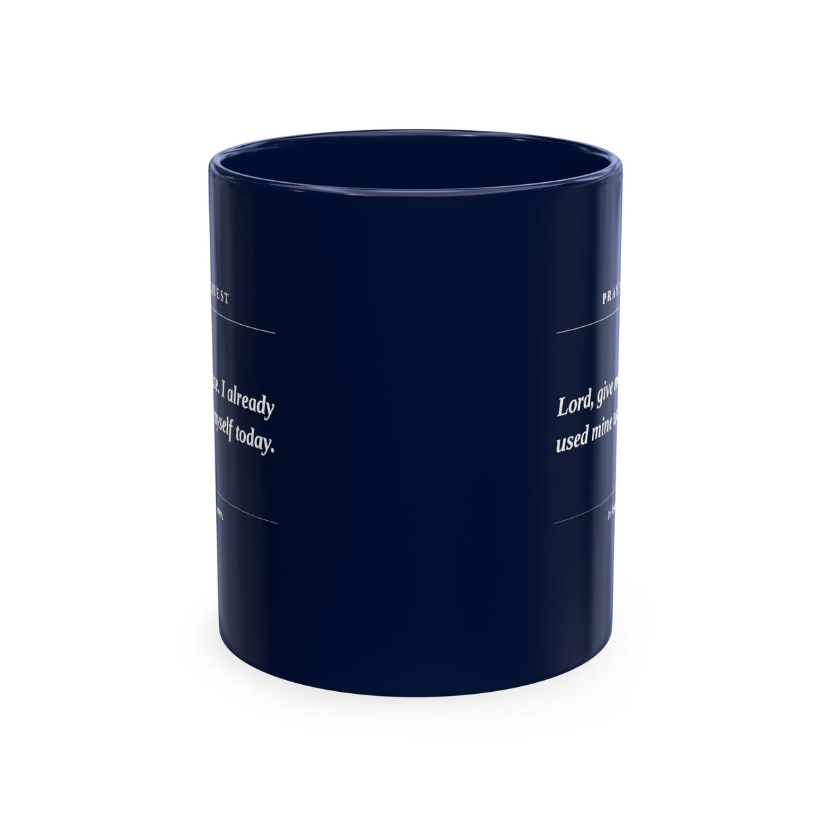 Prayer Request Mug — Inspirational Christian Coffee Cup with Daily Prayers