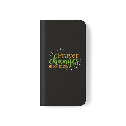 Prayer Changes Outcomes Phone Flip Cases - ClaimedbyGodDesigns