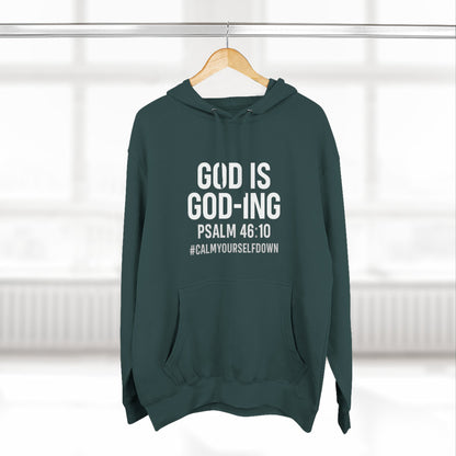 Faith - Inspired Fleece Hoodie | God is Good, Psalm 46:10, Cozy Gift, Spiritual Apparel, Inspirational Hoodie, Everyday Wear - ClaimedbyGodDesigns