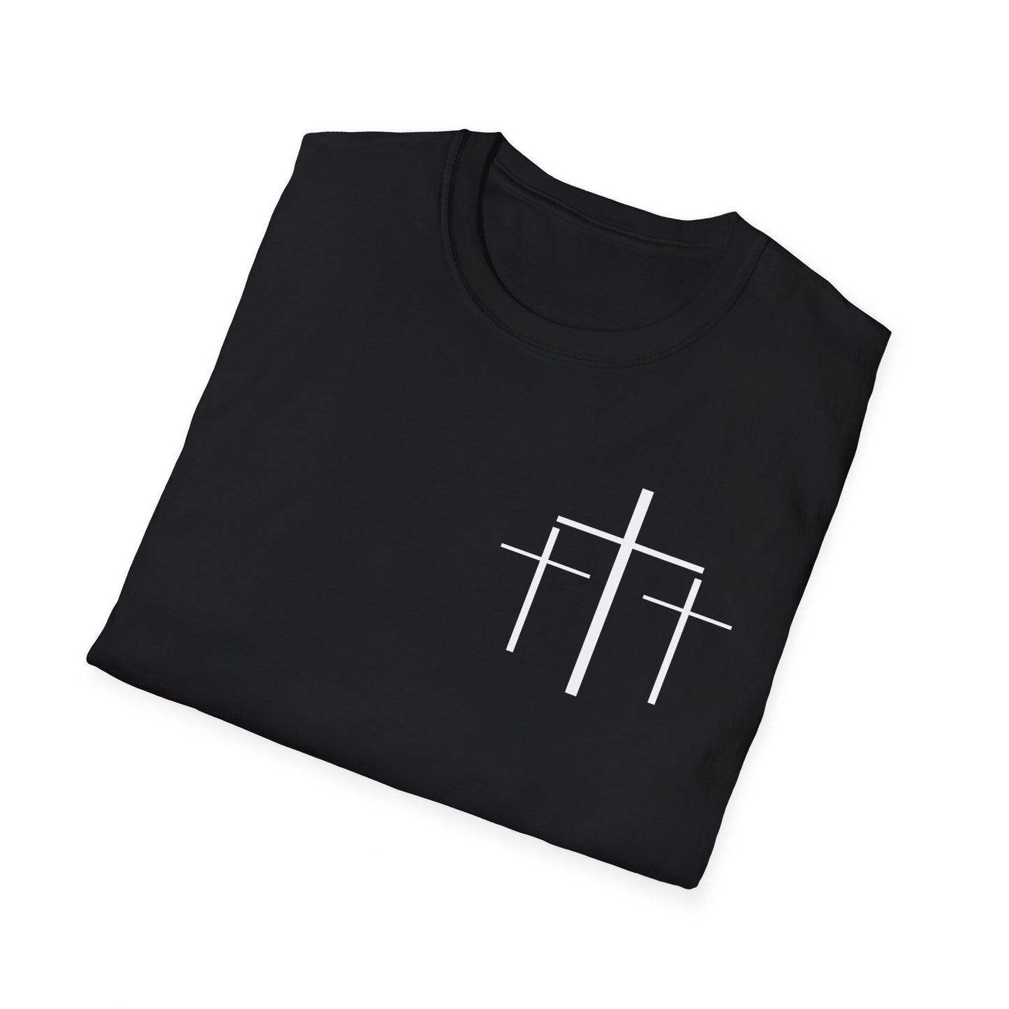 Faith Over Fear 3 Crosses   Christian Unisex T-shirt