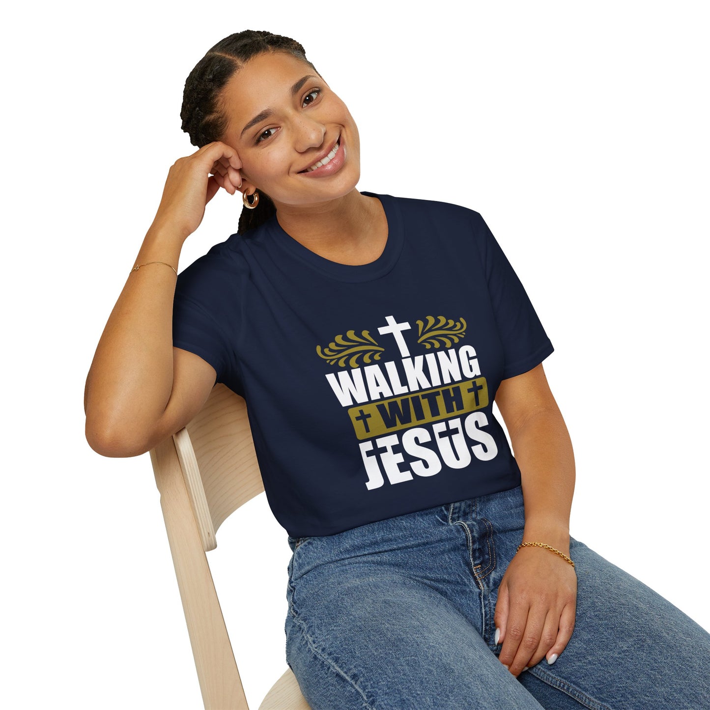 Walking With Jesus Unisex Christian T-shirt