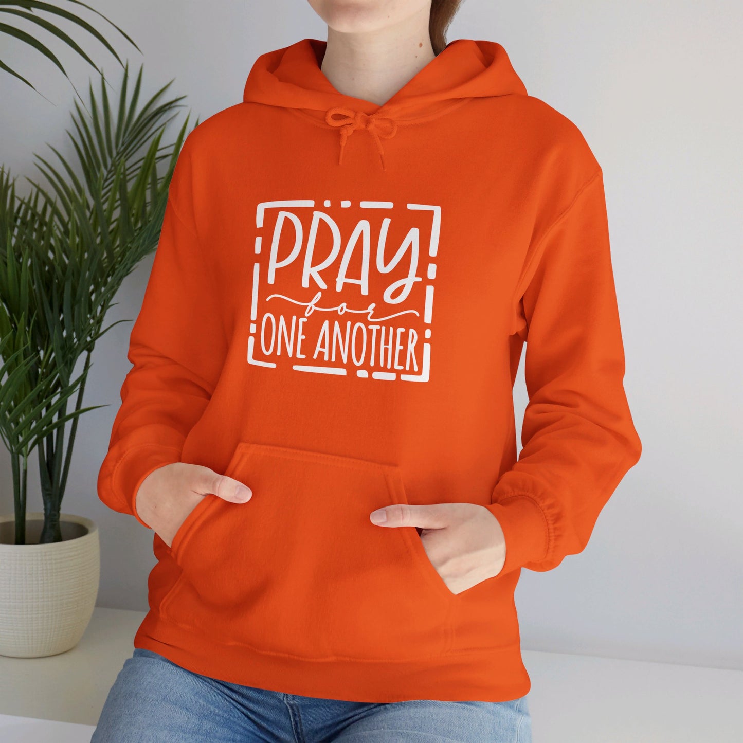 Pray For One Another Don't Quit Unisex Christian Pullover Hooded Sweatshirt