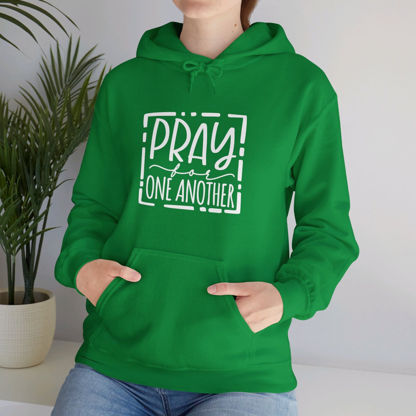 Pray For One Another Don't Quit Unisex Christian Pullover Hooded Sweatshirt