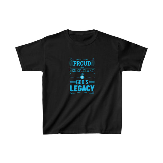 Proud Beneficiary Of God's Legacy Youth Christian T-Shirt Printify