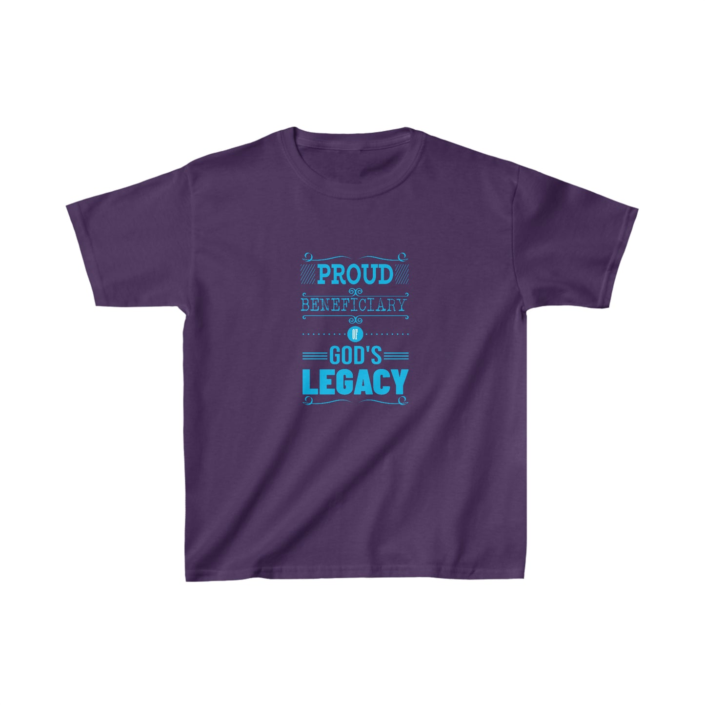 Proud Beneficiary Of God's Legacy Youth Christian T-Shirt Printify