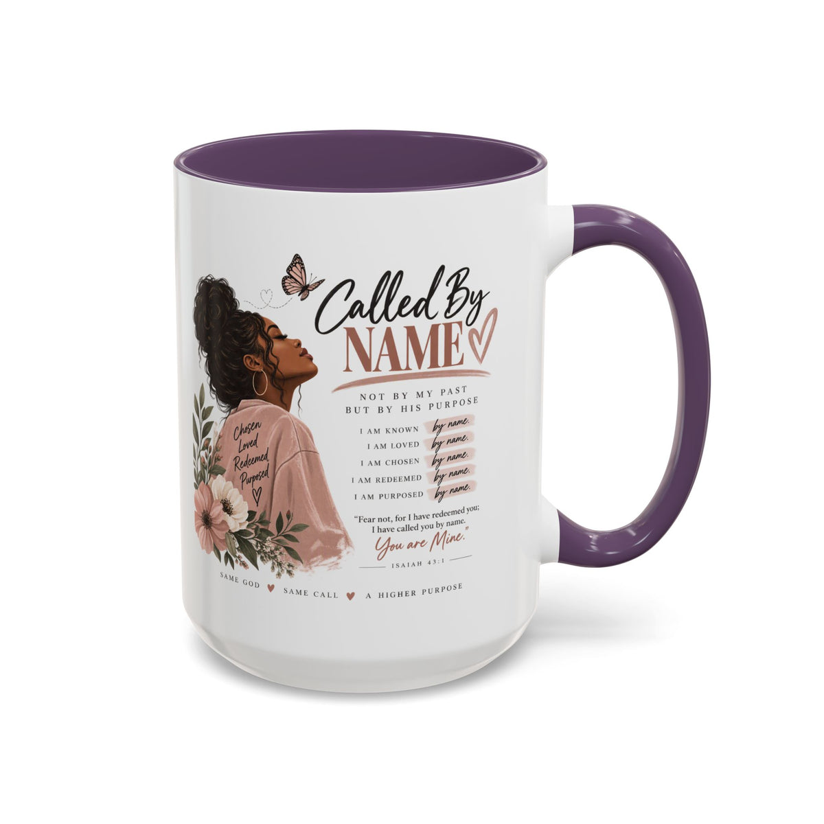 Called By Name Coffee Mug — Inspirational Christian Gift for Her (11/15oz)