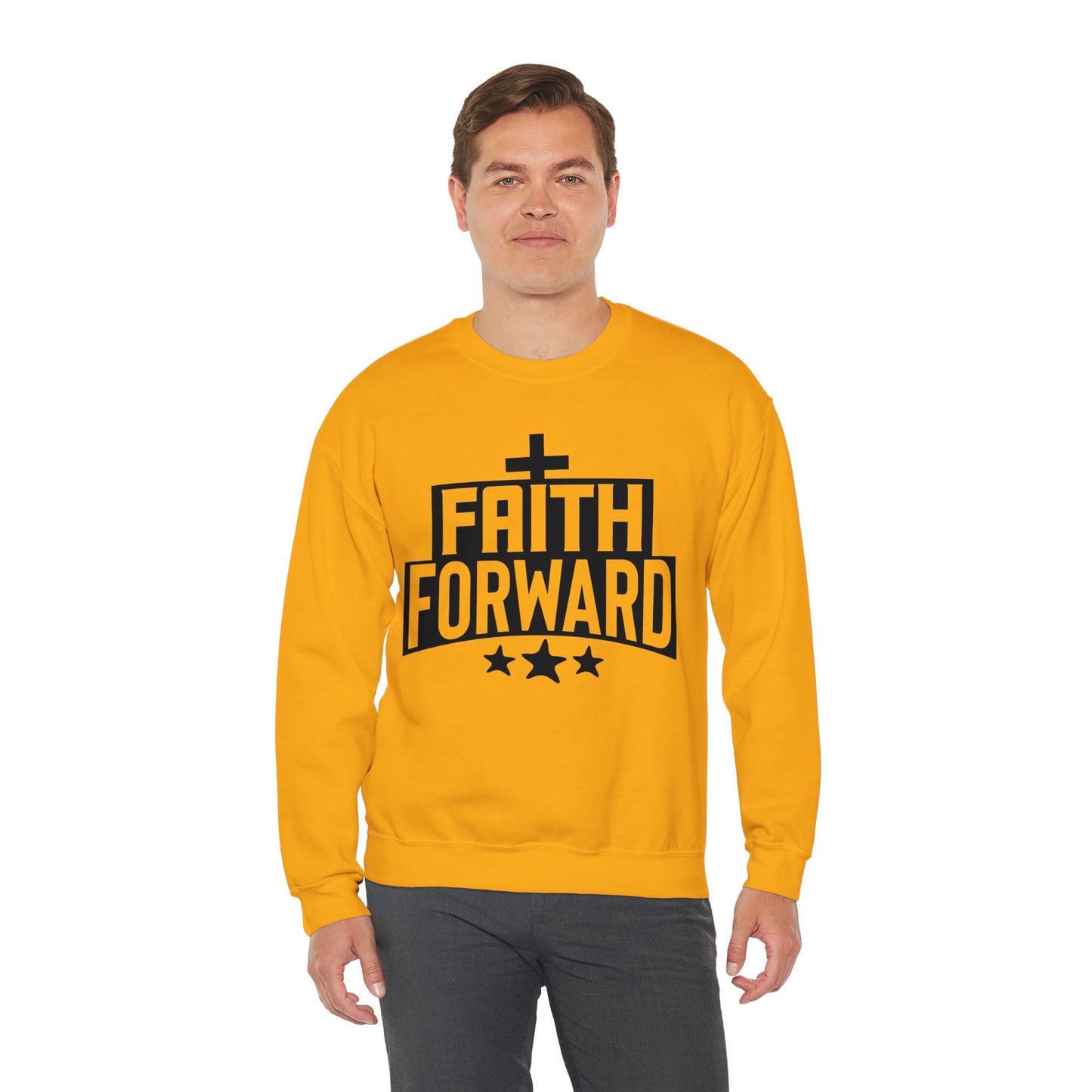 Faith Forward  Unisex Heavy Blend™ Crewneck Christian Sweatshirt