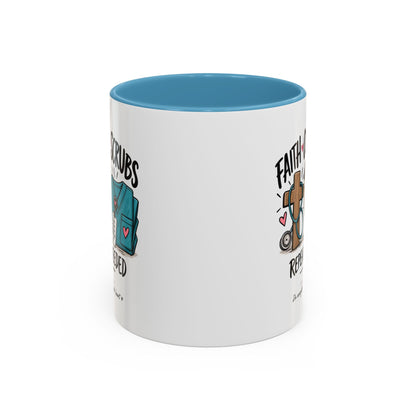 Faith Coffee Scrubs Mug — "Fueled by Him" Christian Nurse Coffee Mug (11oz)