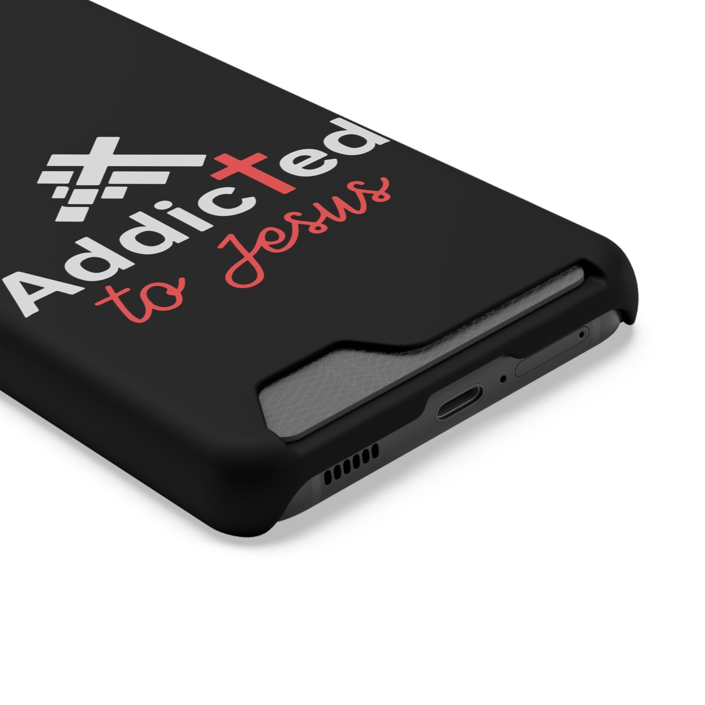 Addicted To Jesus Christian Phone Case With Card Holder Printify