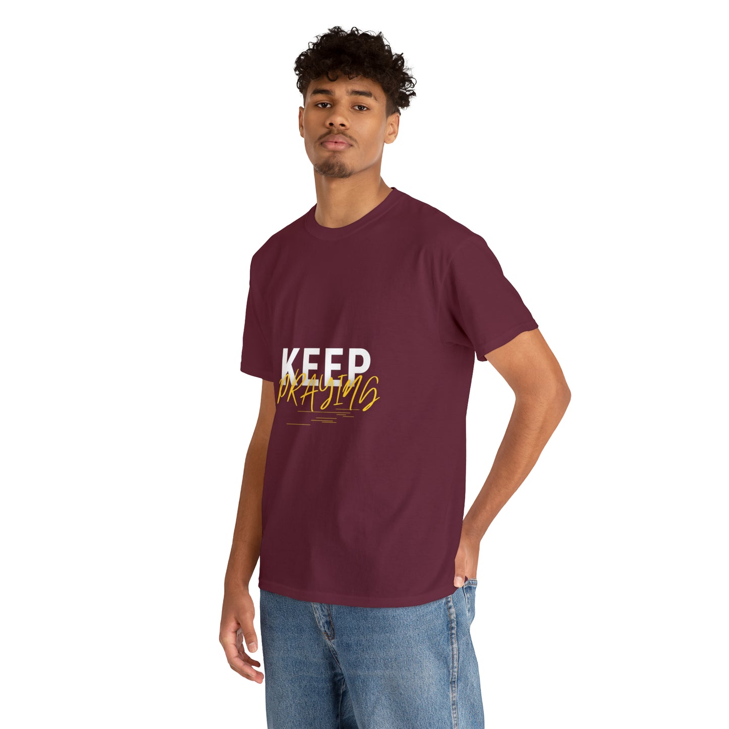 Keep Praying Unisex Heavy Cotton Tee Printify