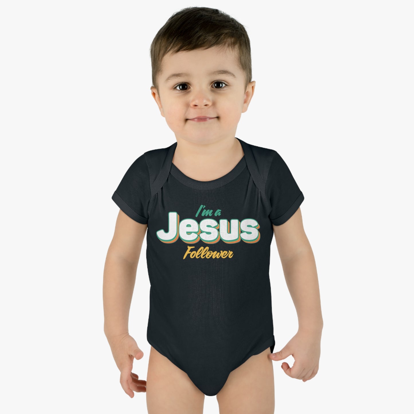 I'm A Jesus Follower Christian Baby Onesie Printify