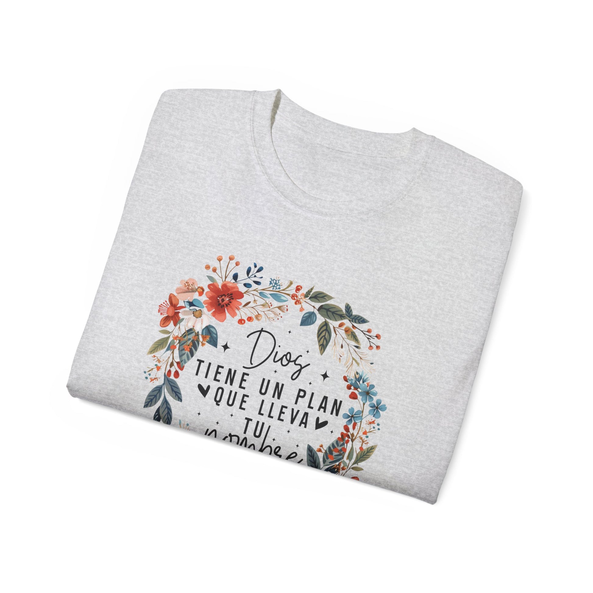 DIOS TIENE UN PLAN QUE LLEVA TU NOMBRE Christian Spanish Unisex T-shirt Printify