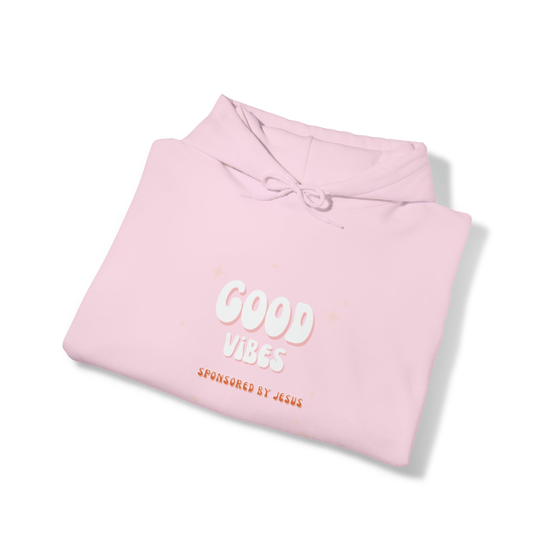 Good Vibes Sponsored By Jesus Unisex Hooded Sweatshirt Printify