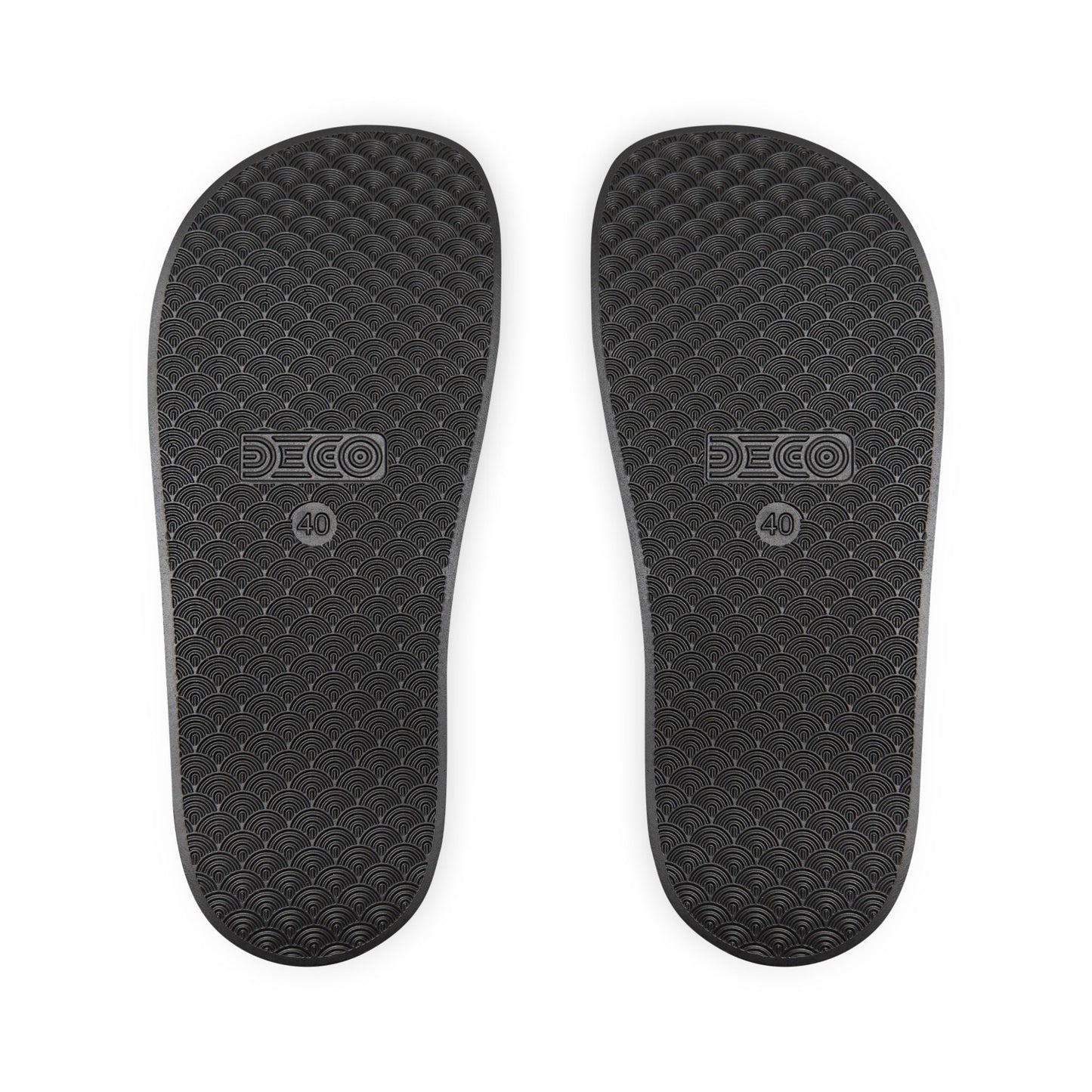 He Did It Women's Christian Slide Sandals — Christian Scripture 1 Corinthians 15:3 Pool Slides