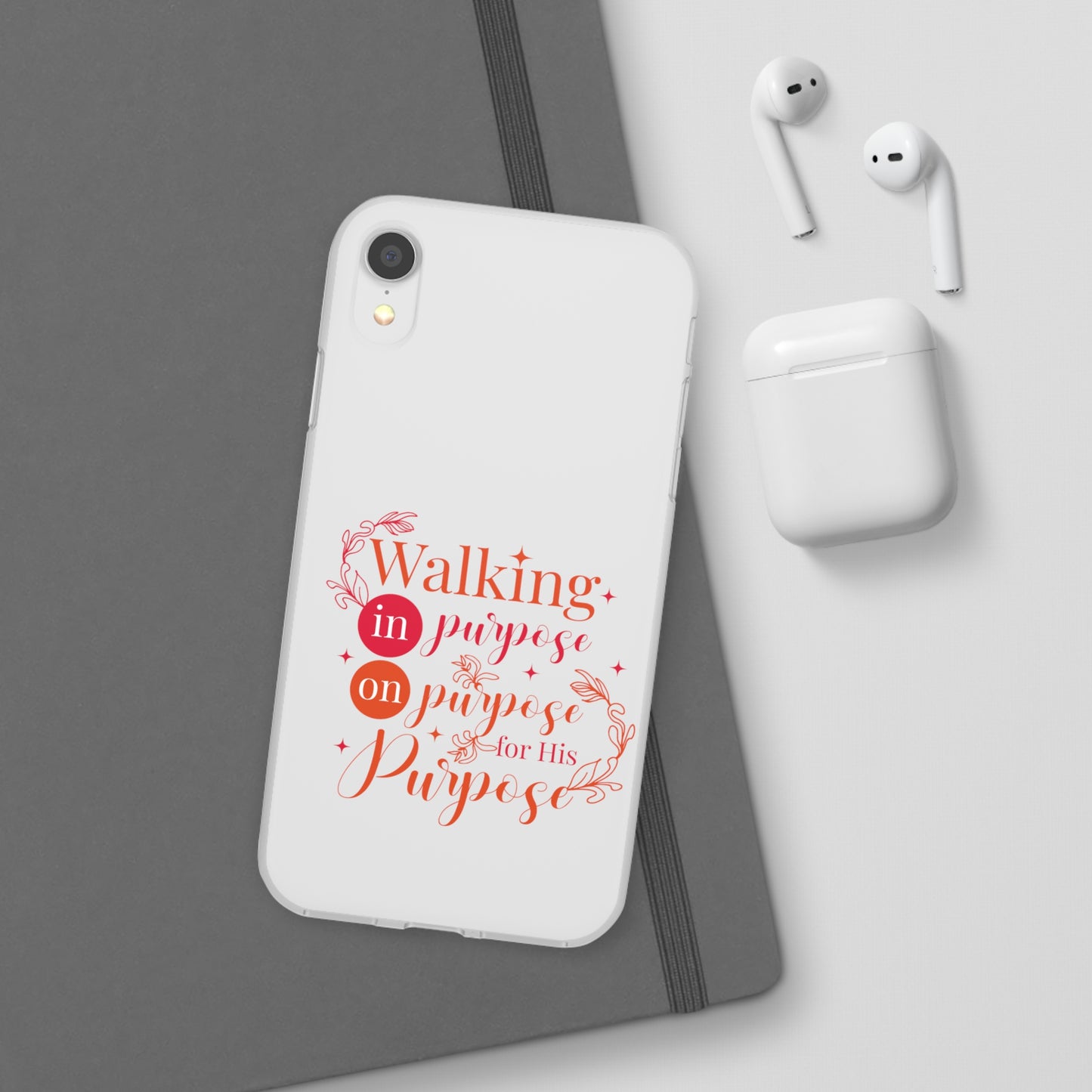 Walking In Purpose On Purpose For His Purpose  Flexi Phone Case