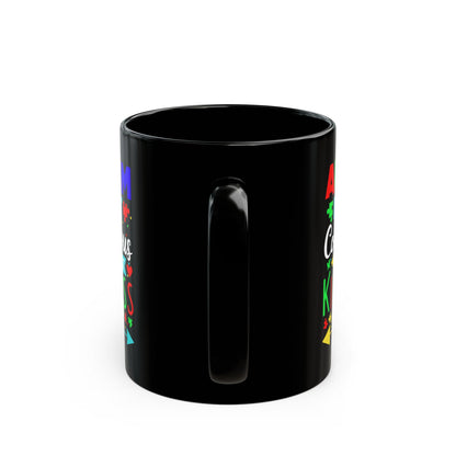 Autism Awareness Black Mug - Kindness Design (11oz, 15oz)