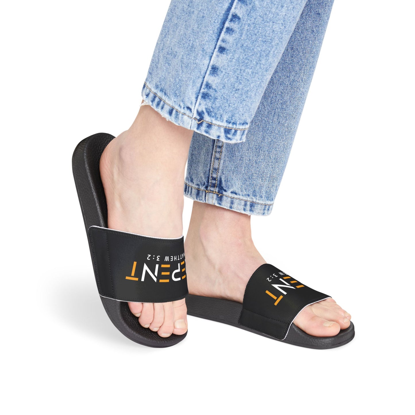 Faith-Inspired Women's Sandals, Casual Slide Sandals, Religious Footwear, Bible Verse Sandals, Summer Slide Shoes