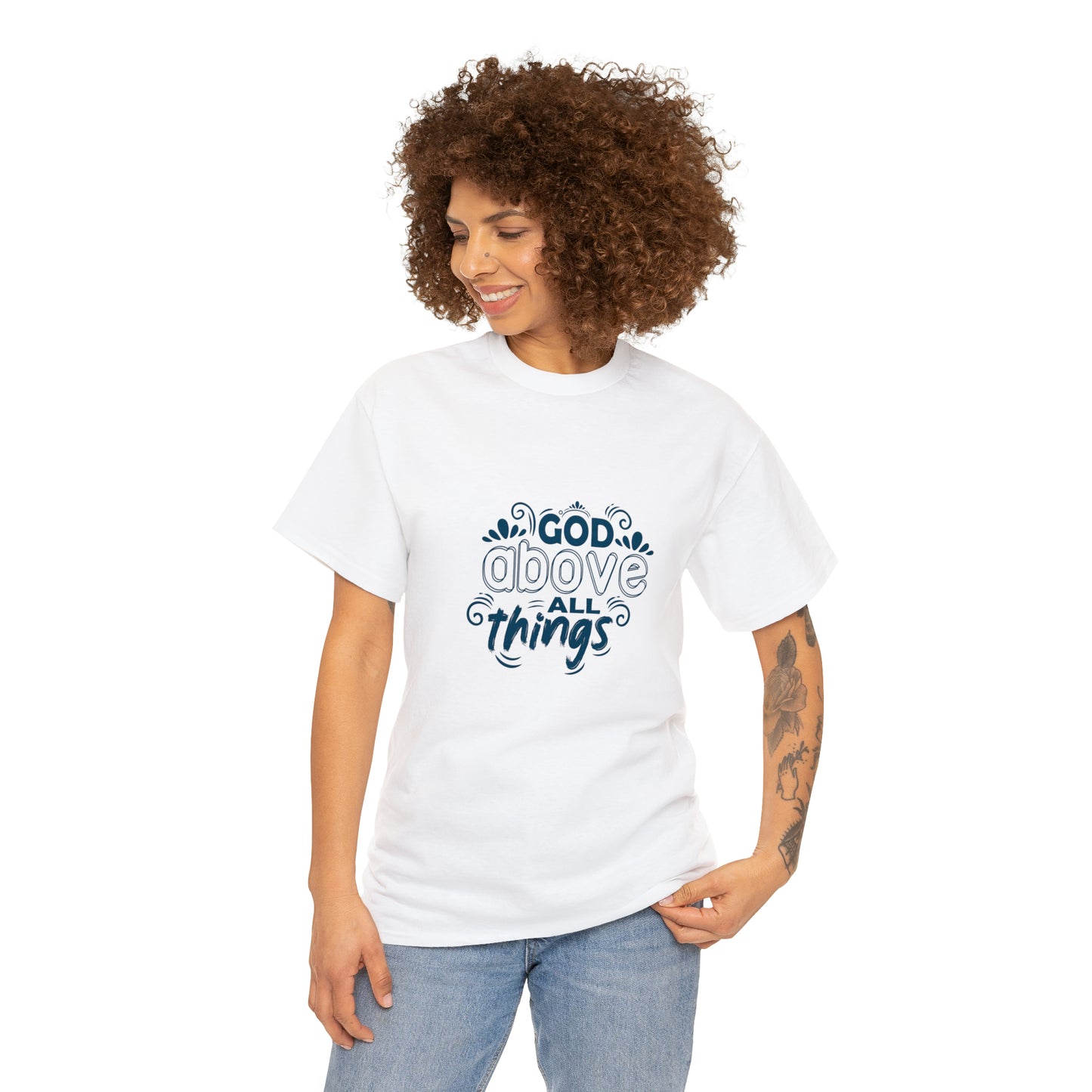 God Above All Things  Unisex Heavy Cotton Tee