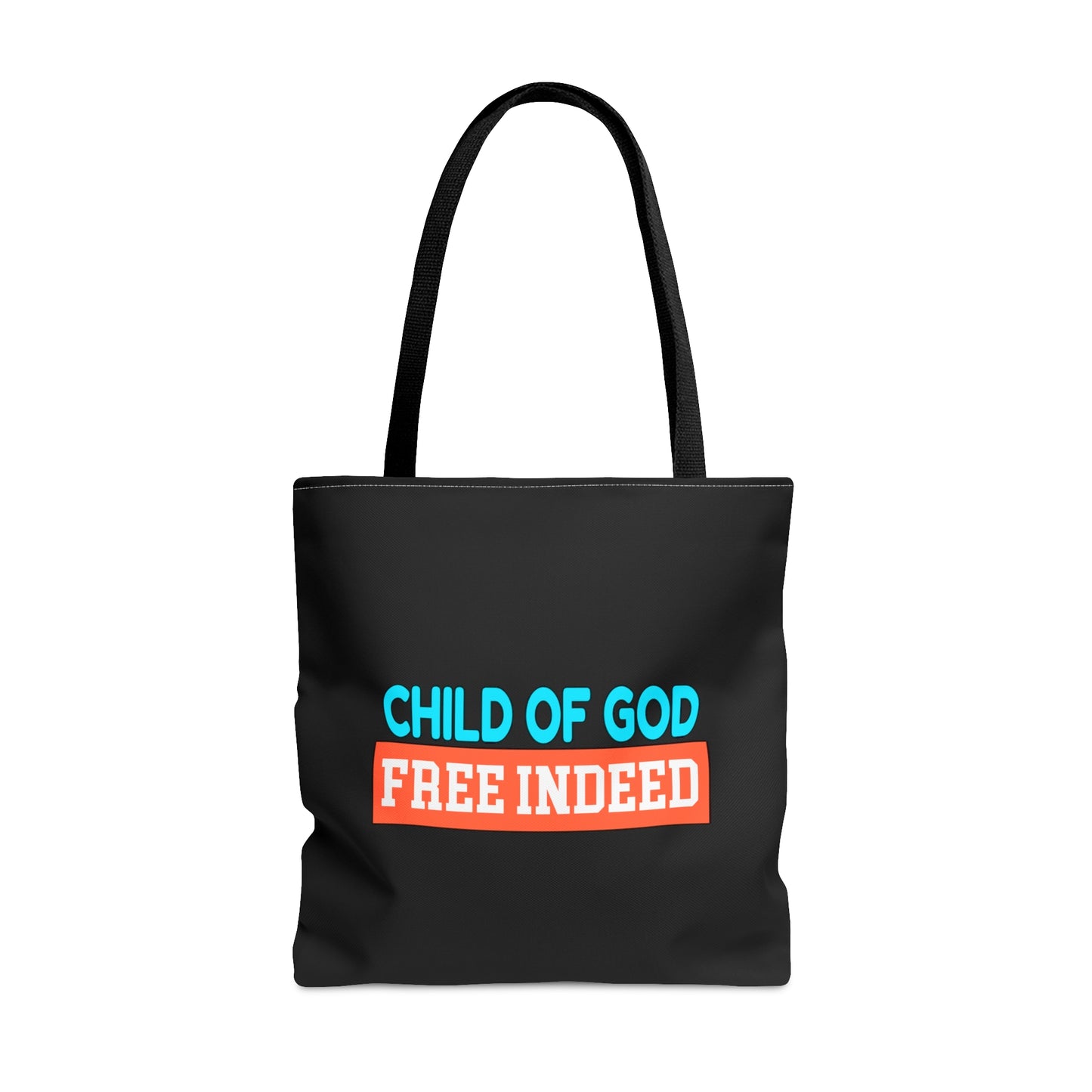 Child Of God Free Indeed Christian Tote Bag Printify