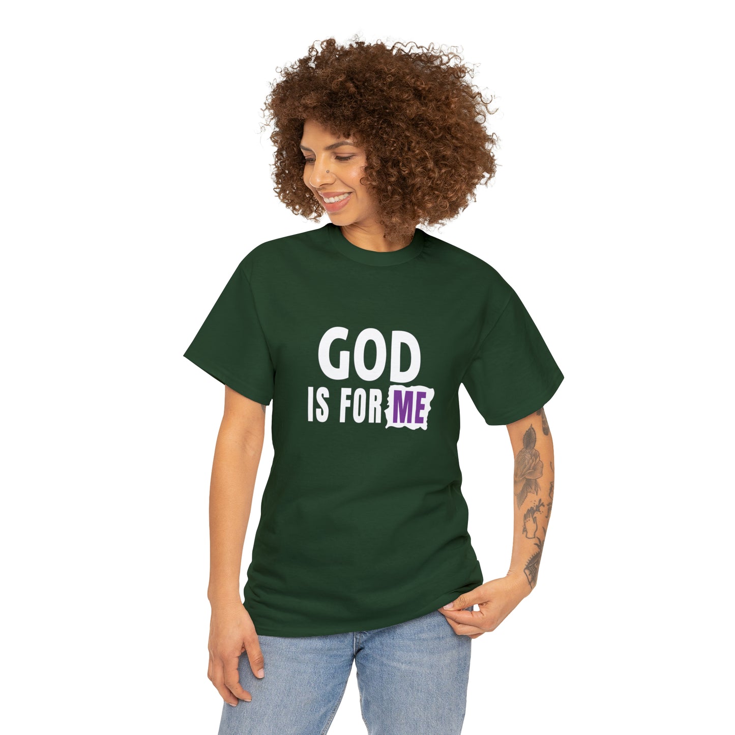 God Is For Me Unisex Heavy Cotton Tee Printify