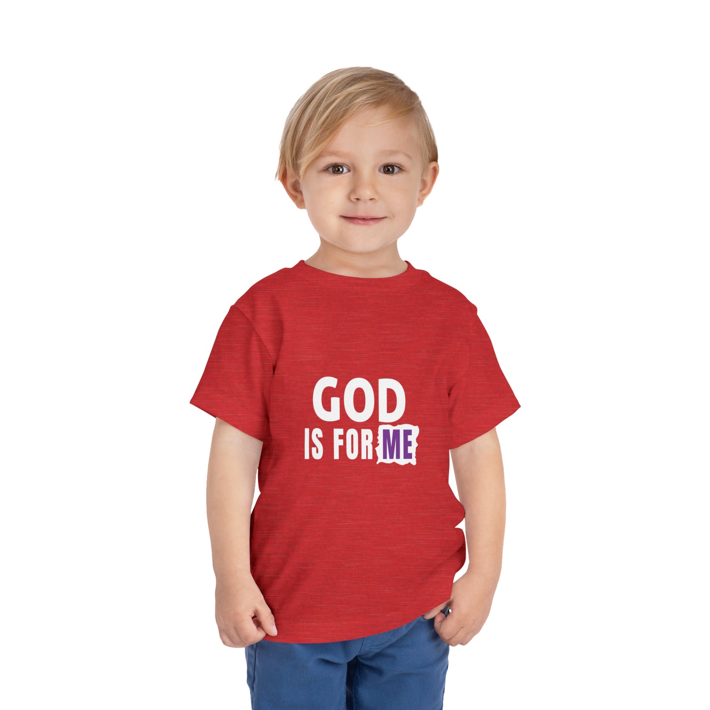 God Is For Me Christian Toddler T-Shirt Printify