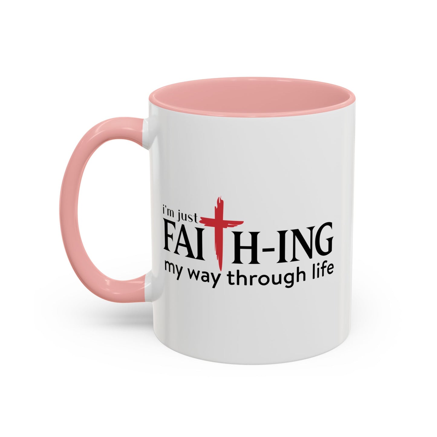 Faith-Inspired Coffee Accent Mug - Motivational Drinkware for Daily Inspiration