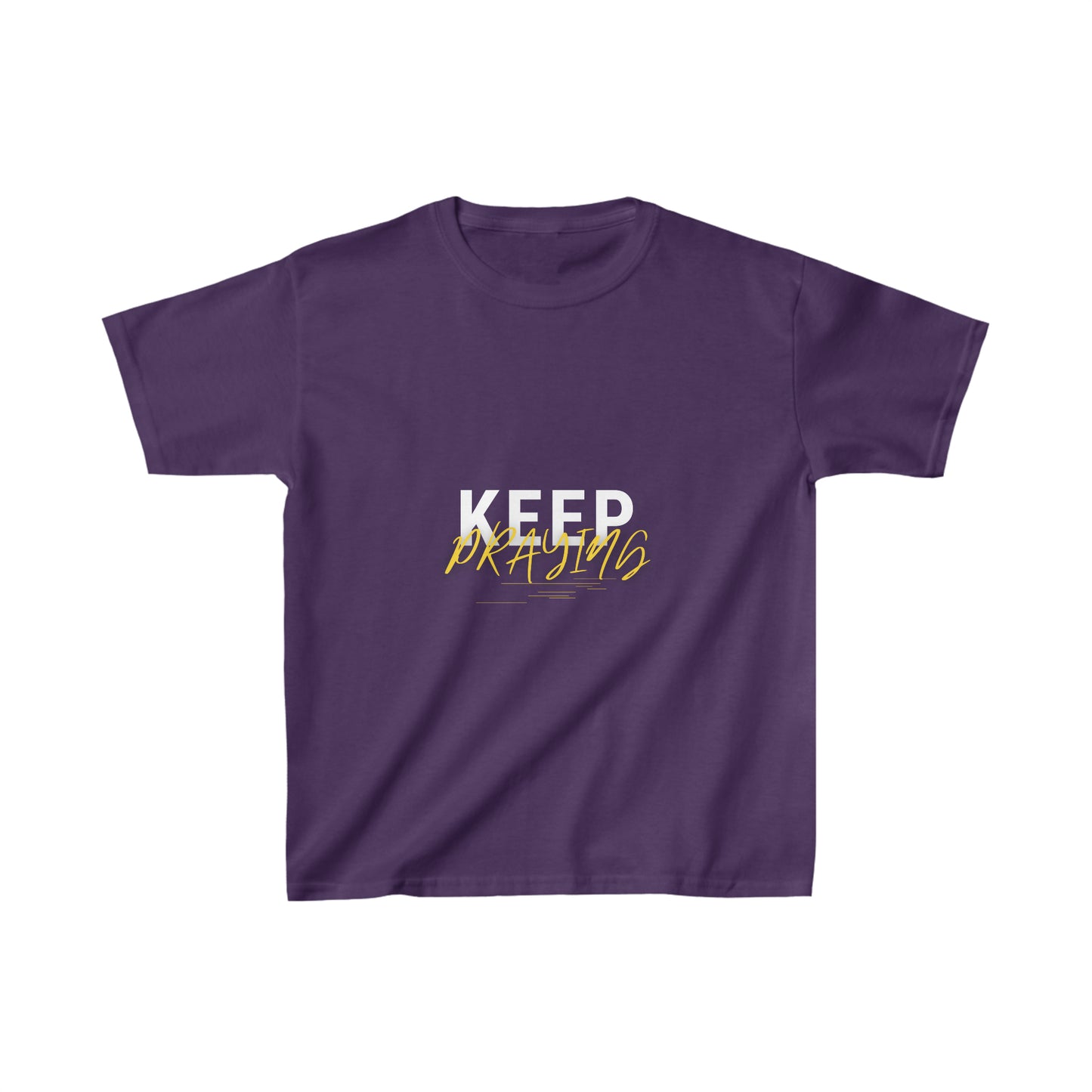 Keep Praying Youth Christian T-Shirt Printify