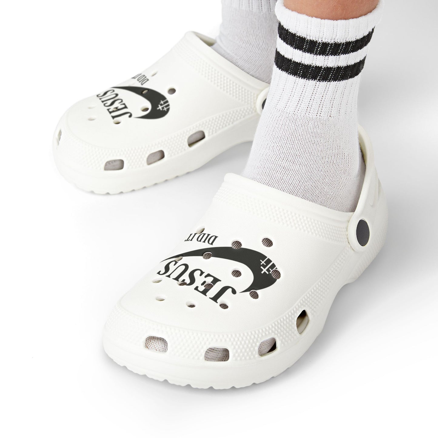 Kid's Clogs - Jesus Did It EVA Foam Slip-On Shoes