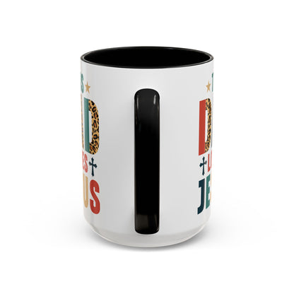 This Dad Loves Him Accent Coffee Mug - Perfect Gift for Father's Day and Christian Dads