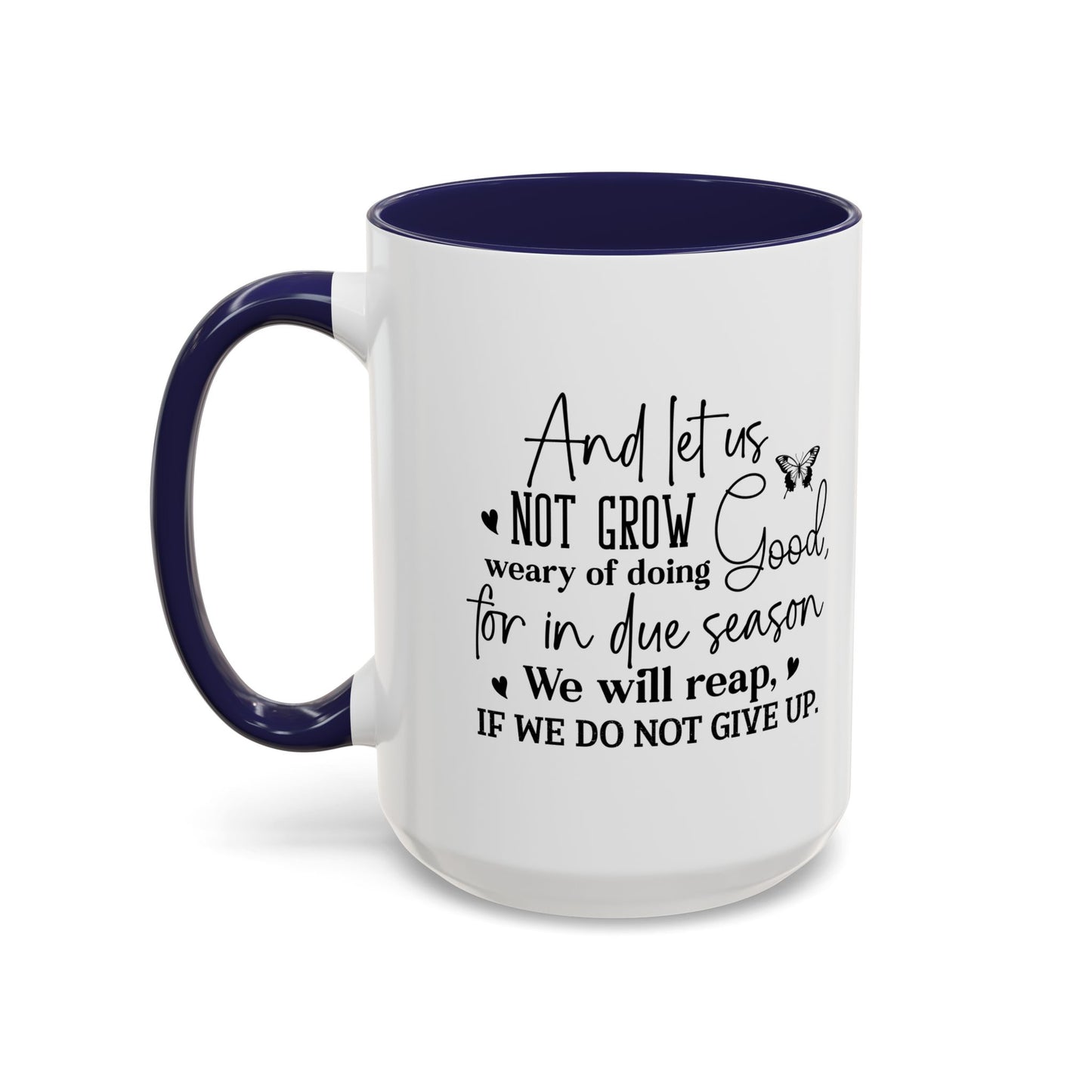 Christian Ceramic Mug - Due Season Accent Coffee Mug (11, 15oz)