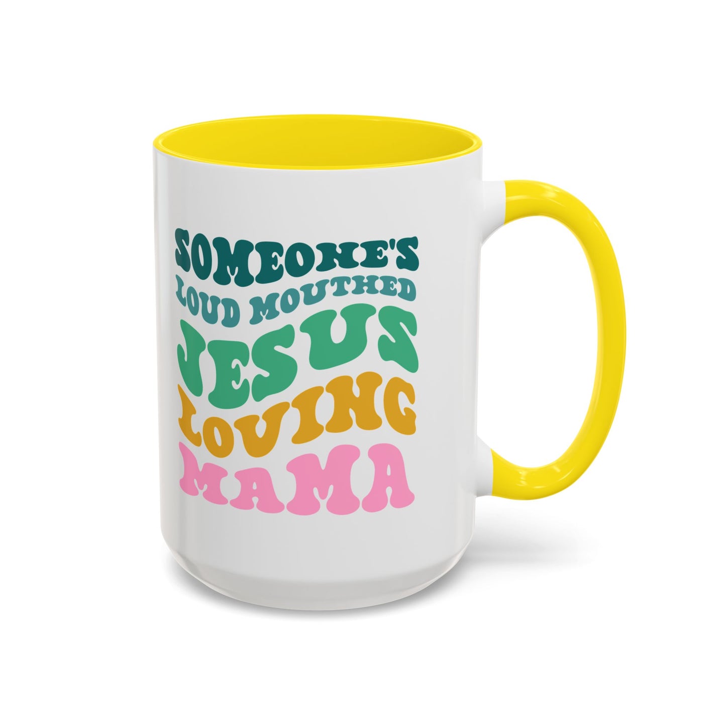 Loud-Mouthed Loving Mama Coffee Mug - Ideal Gift for Moms, Funny Mug, Faith-Based Gift, Colorful Tea Cup, Mother's Day Surprise