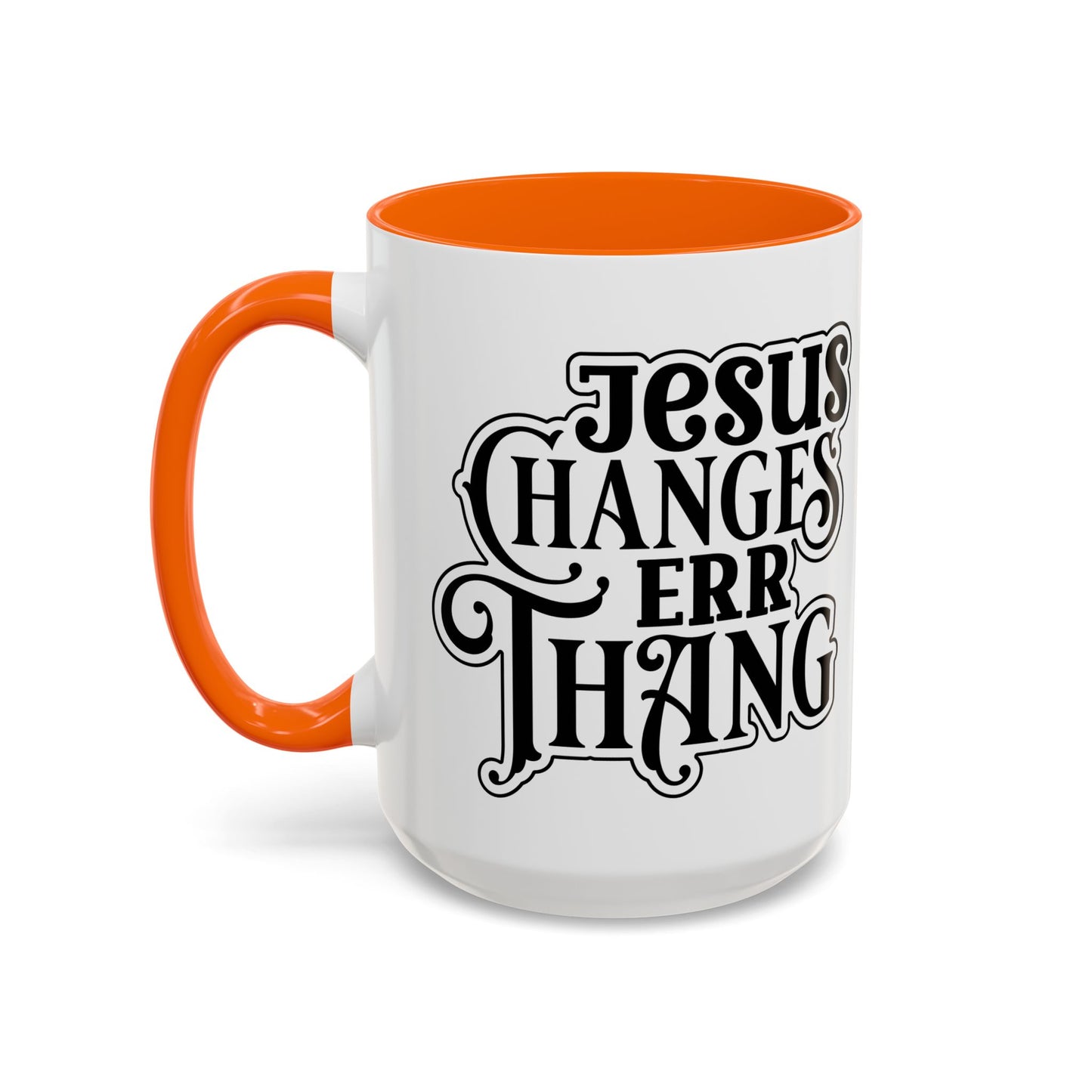 Inspirational Coffee Accent Mug - "He Changes Err Thang" - Perfect for Devotion and Gifts