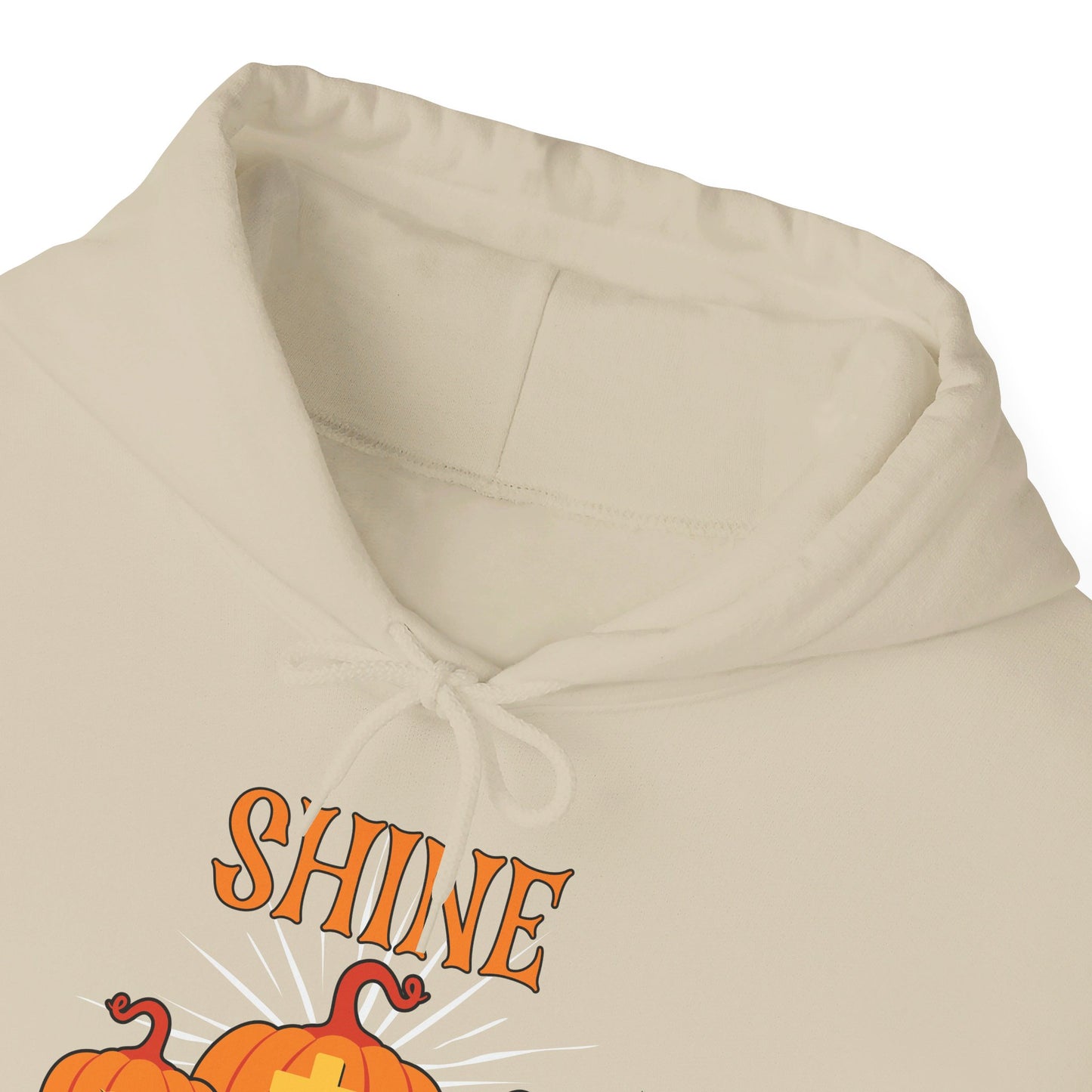 Shine With The Light Of Jesus Halloween Unisex Christian Pullover Hooded Sweatshirt