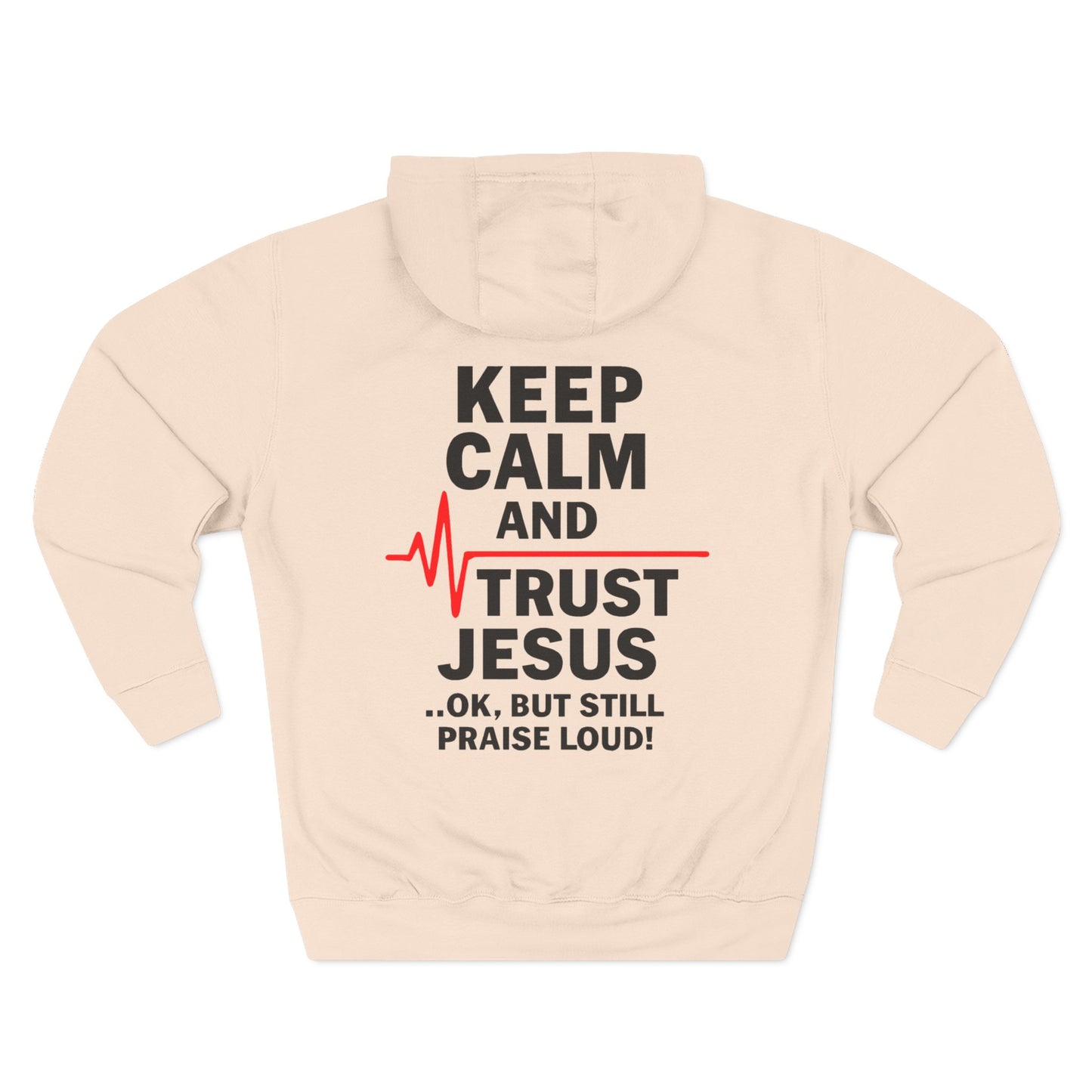 Keep Calm Trust Him Unisex Hoodie | Faith Sweatshirt, Christian Apparel, Inspirational Gift, Religious Hoodie, Bible Verse Clothing - ClaimedbyGodDesigns