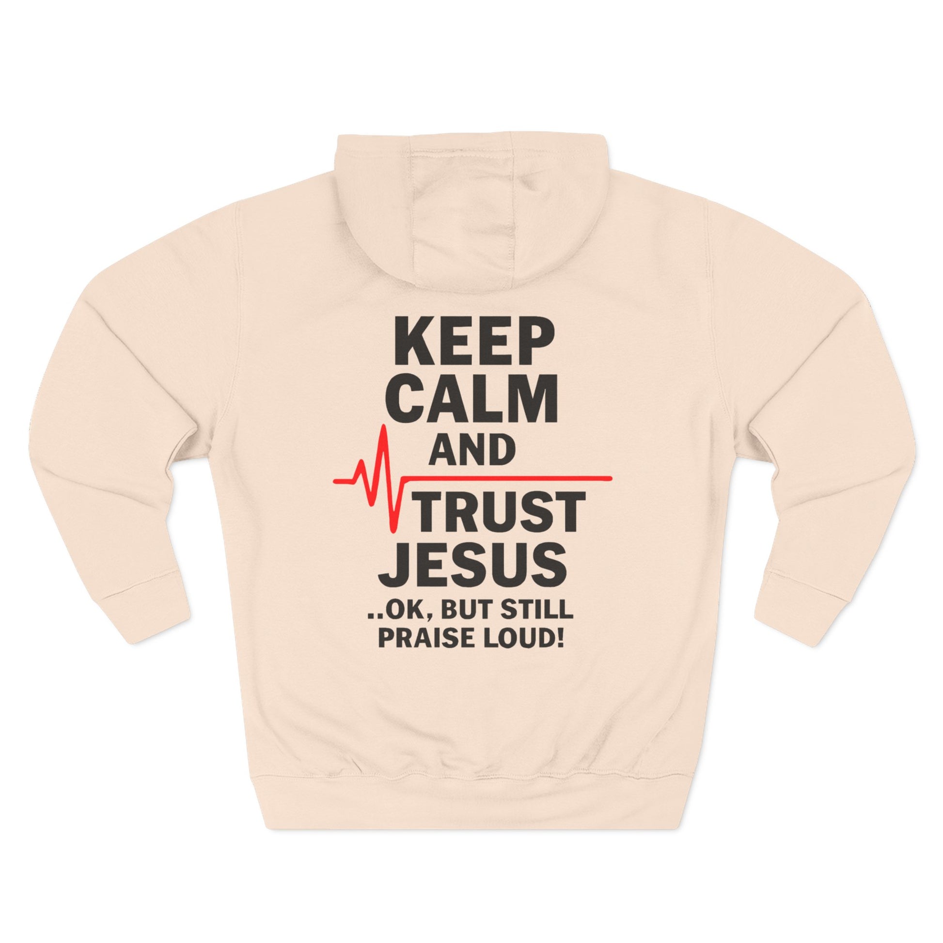 Keep Calm Trust Him Unisex Hoodie | Faith Sweatshirt, Christian Apparel, Inspirational Gift, Religious Hoodie, Bible Verse Clothing - ClaimedbyGodDesigns