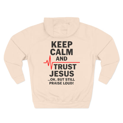 Keep Calm Trust Him Unisex Hoodie | Faith Sweatshirt, Christian Apparel, Inspirational Gift, Religious Hoodie, Bible Verse Clothing - ClaimedbyGodDesigns