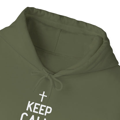 Keep Calm And Think What Would He Do (wwjd)Unisex Christian Hooded Pullover Sweatshirt