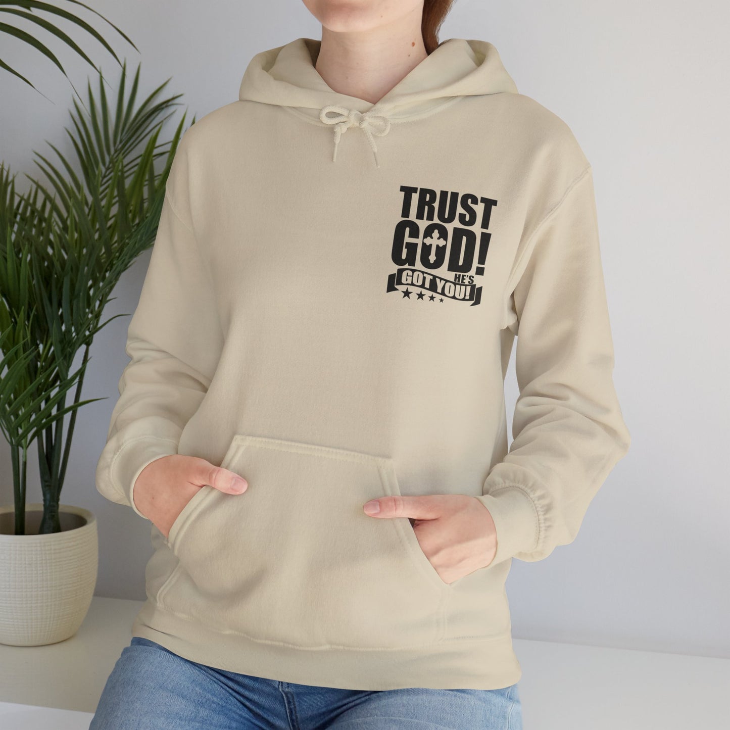 Trust God He's Got You Unisex Christian Hooded Pullover Sweatshirt