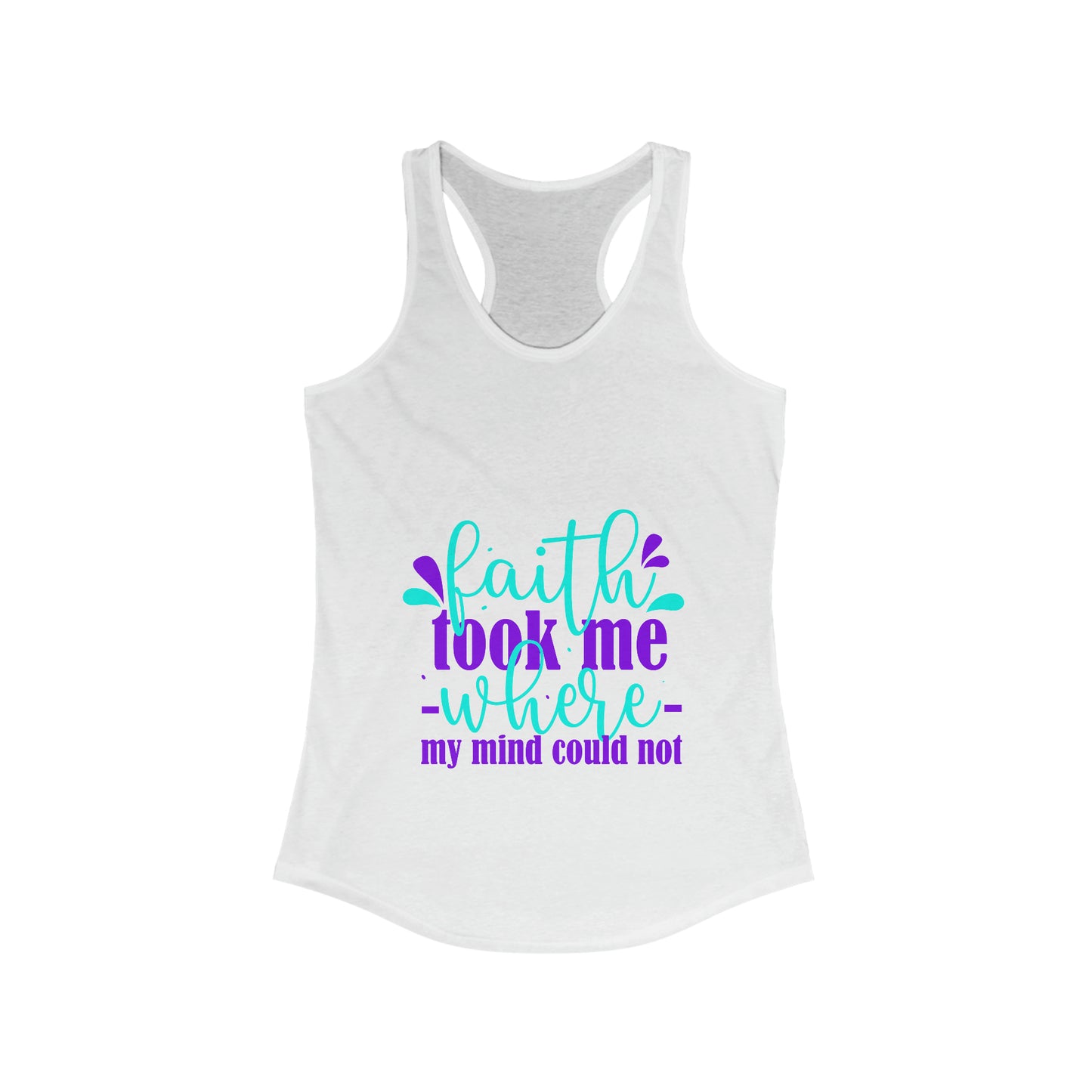 Faith Took Me Where My Mind Could Not slim fit tank-top