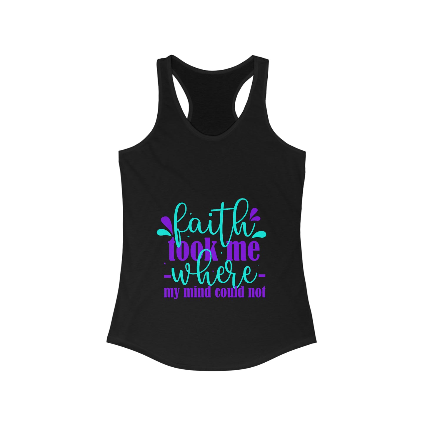 Faith Took Me Where My Mind Could Not slim fit tank-top