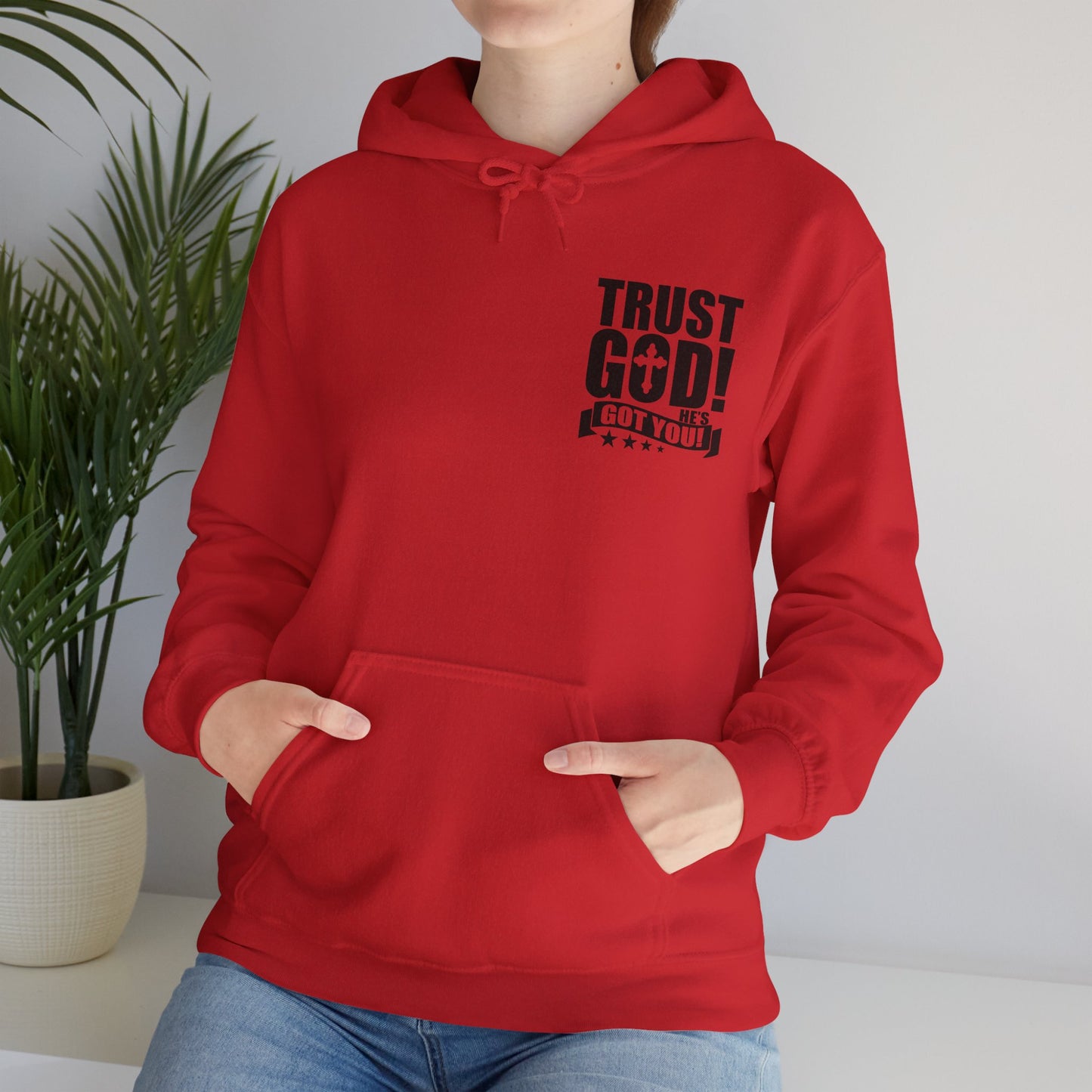 Trust God He's Got You Unisex Christian Hooded Pullover Sweatshirt