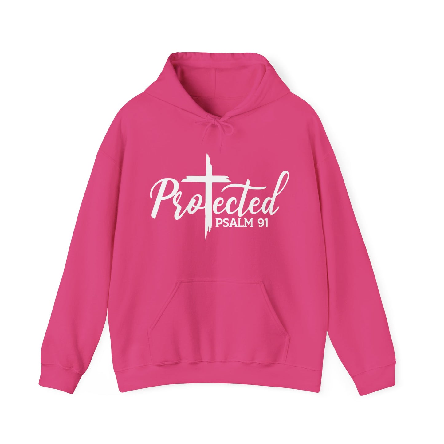 Psalm 91 Protected Unisex Christian Pullover Hooded Sweatshirt