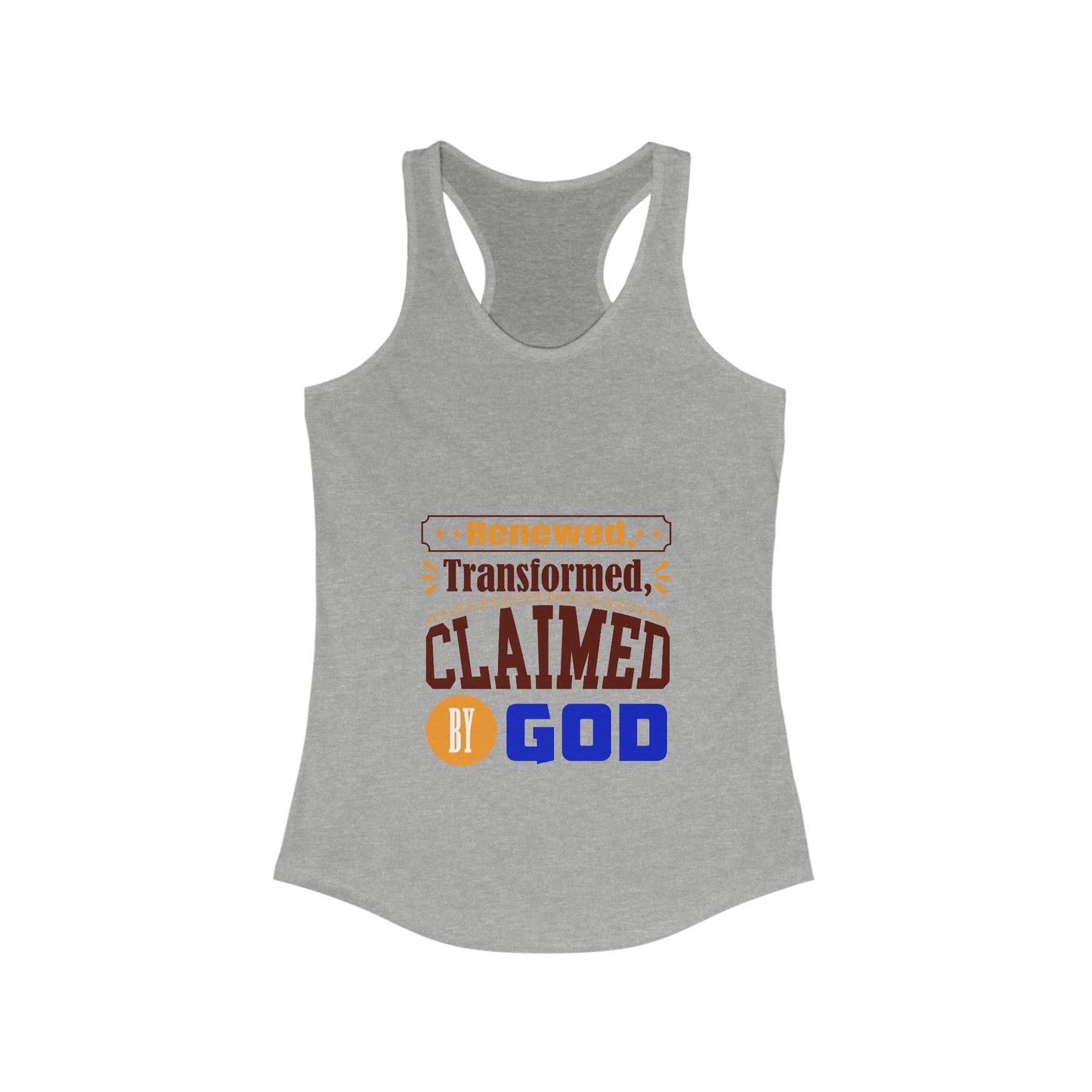 Renewed, Transformed, Claimed By God Slim Fit Tank-top