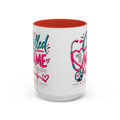 Called By Name Coffee Mug — Inspirational Nurse Stethoscope Design (11/15oz)