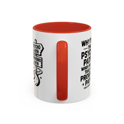 Inspirational Quote Accent Coffee Mug - Perfect Gift for Motivational Moments, Office Desk Essentials, Christian Gifts, Proverbs 3:5-6