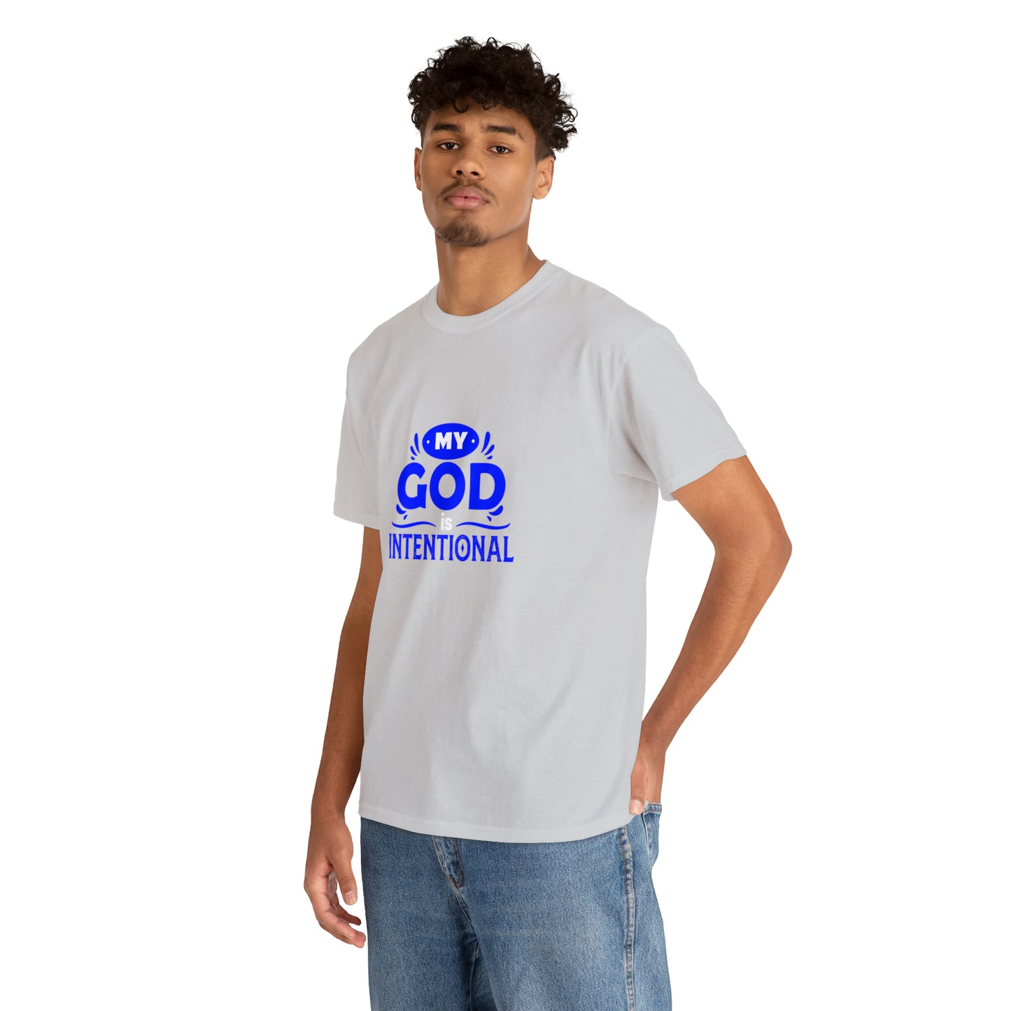 My God Is Intentional Unisex Heavy Cotton Tee