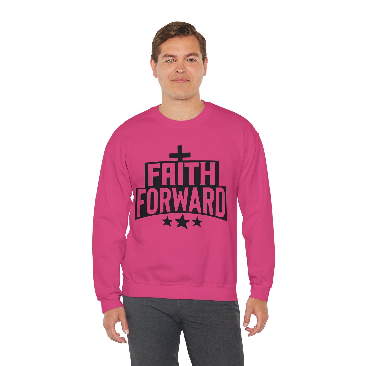 Faith Forward  Unisex Heavy Blend™ Crewneck Christian Sweatshirt