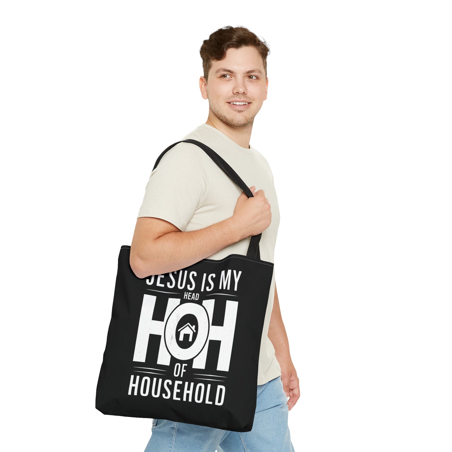 Jesus Is My Head Of Household HOH Christian Tote Bag